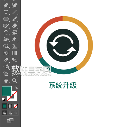 ai怎么畫系統(tǒng)升級圖標(biāo)