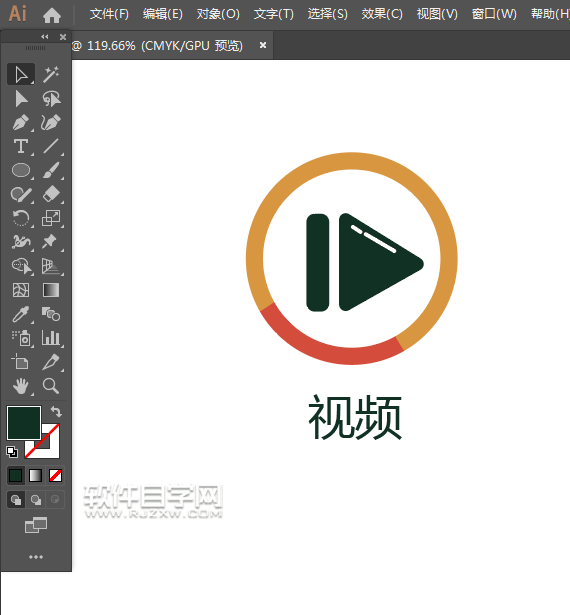 ai怎么畫視頻圖標