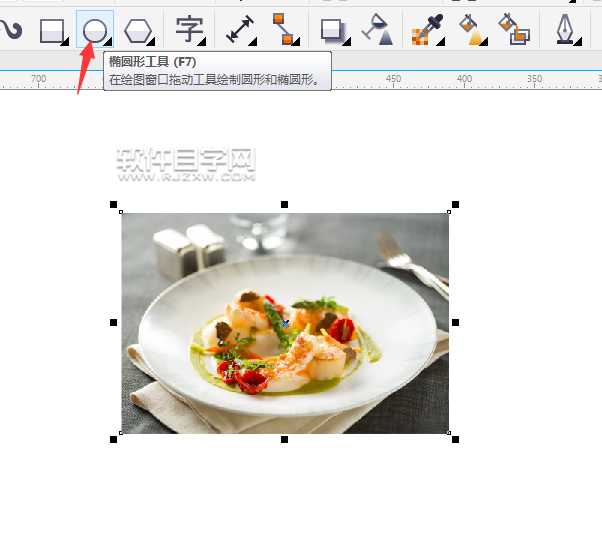cdr怎么裁剪圓形圖片