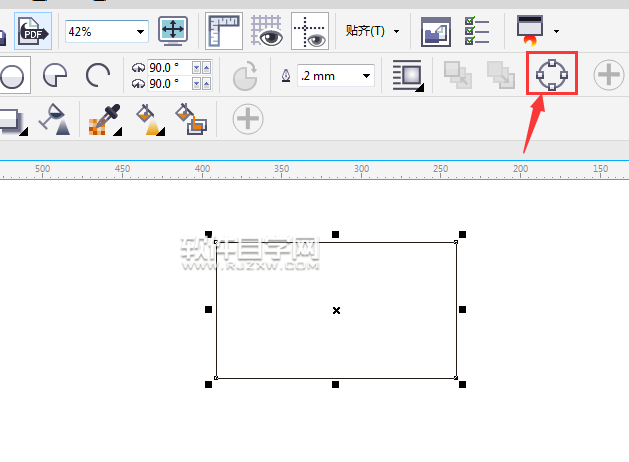 cdr矩形怎么變成梯形
