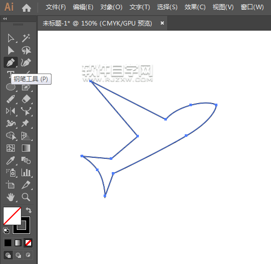 ai怎么畫一個飛機旅行圖標