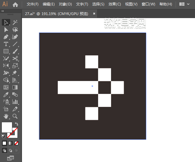 ai怎么繪制格子向右箭頭