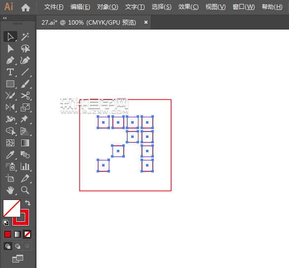 ai怎么用矩形創建右上角箭頭符號