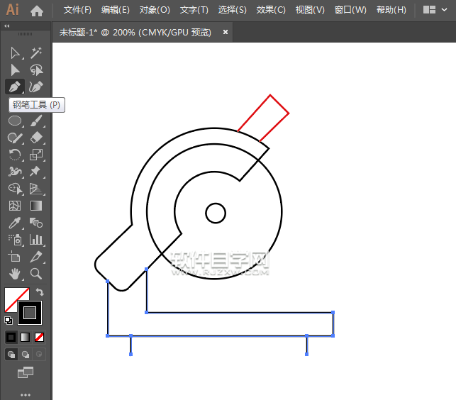 ai怎么畫卡通切割機(jī)