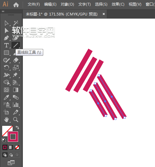 ai怎么畫三角形線條