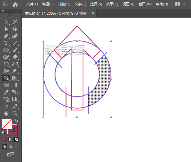 ai橢圓怎么生成箭頭