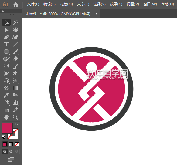 ai怎么用橢圓生成LOGO