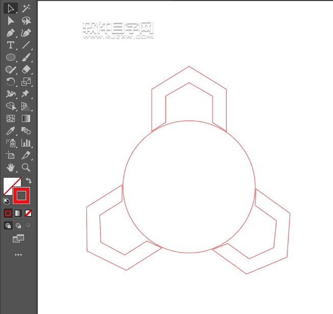ai怎么用旋轉功能制作LOGO