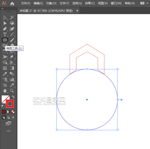 ai怎么用旋轉功能制作LOGO