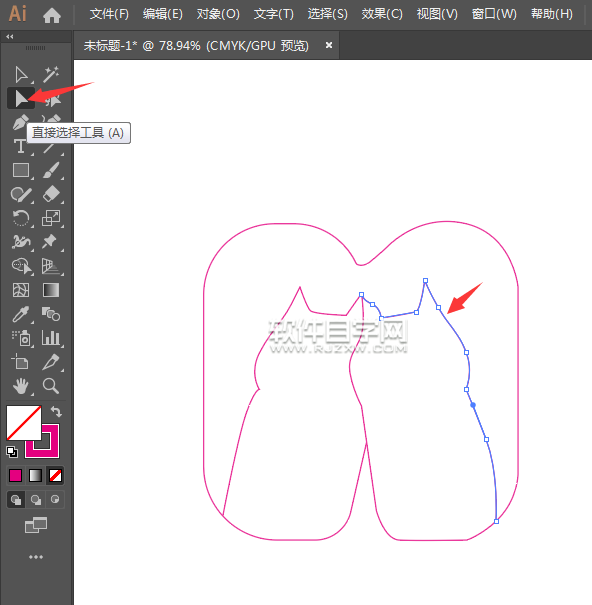 ai怎么畫一對愛心小貓