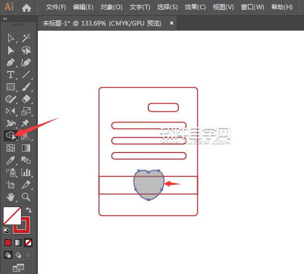ai怎么設計愛情信圖案