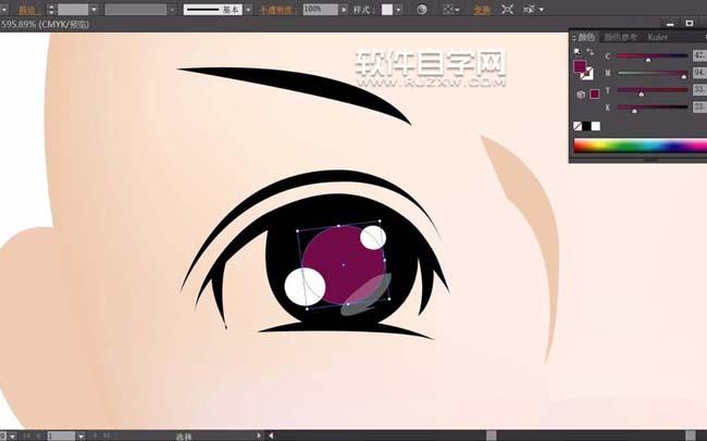 ai怎么畫一個少女頭像