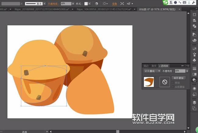 糕點圖案用ai怎么畫