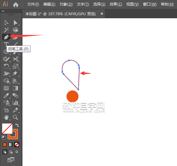 怎么用ai畫一個花邊標志