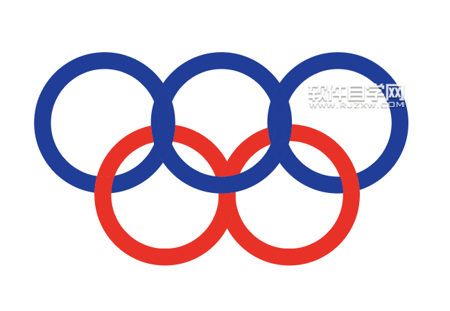 如何用ai軟件畫一個五環圖標