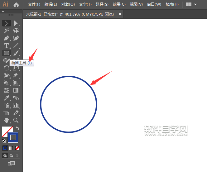 如何用ai軟件畫一個五環圖標