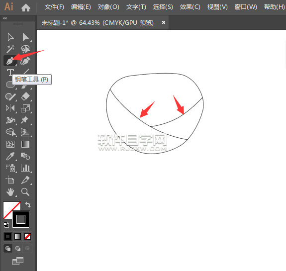 ai怎么畫一朵紅玖瑰花