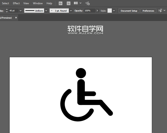 ai如何設(shè)計(jì)殘疾人座位標(biāo)志