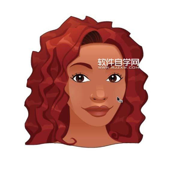 AI怎么畫紅發頭像