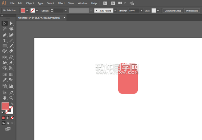 使用AI矩形繪制小花教程