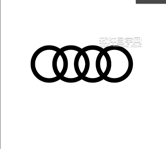 ai怎么畫奧迪標志