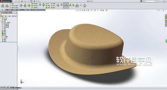 SolidWorks怎么設計帽子模型