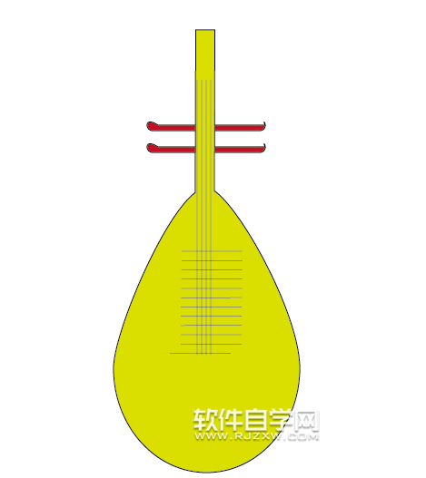 古琴ai設計稿的制作方法