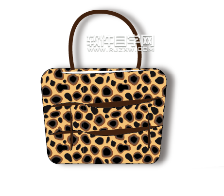 ai怎么設計豹紋手提包