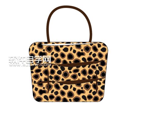 ai怎么設計豹紋手提包