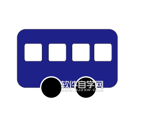 ai怎么畫客車小圖標