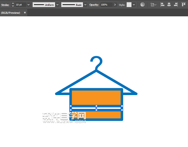 AI怎么畫掛著毛巾圖標