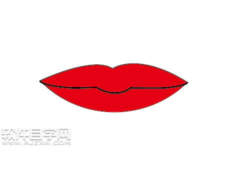 ai怎么畫大紅唇簡筆畫