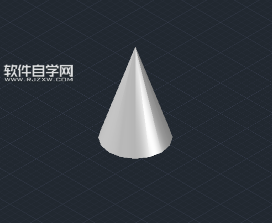 CAD2014怎么畫圓錐體