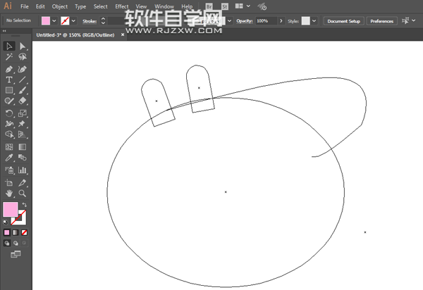 ai怎么畫佩琪的豬爸爸
