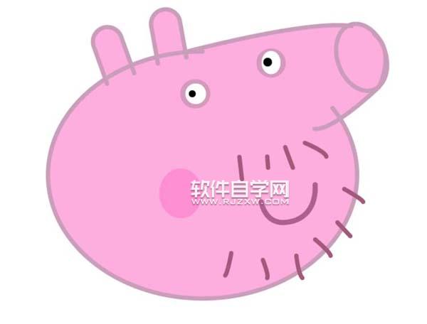 ai怎么畫佩琪的豬爸爸