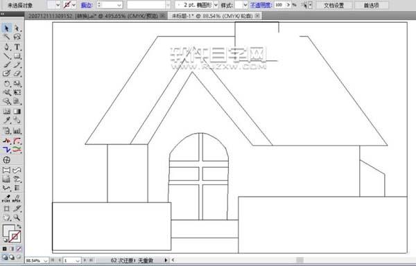ai怎么設計小房子簡筆畫
