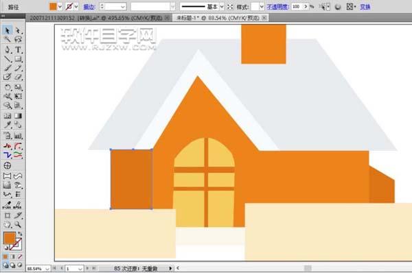 ai怎么設計小房子簡筆畫