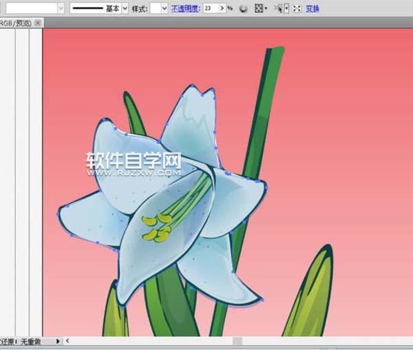 ai怎么畫百合花效果圖