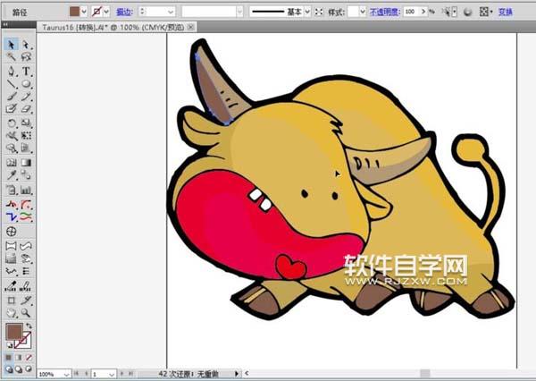 ai怎么畫金牛座圖案