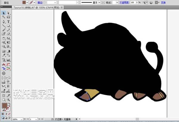 ai怎么畫金牛座圖案