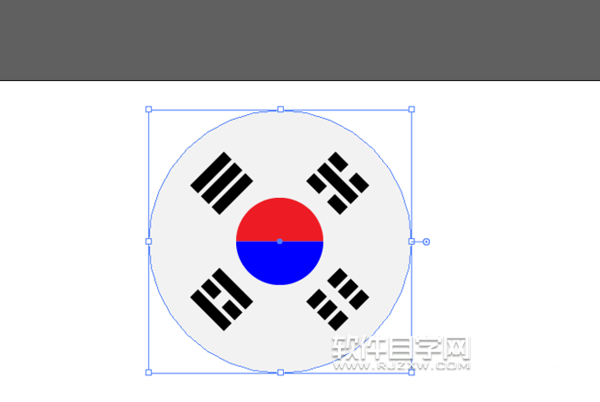 ai怎么畫韓國國旗