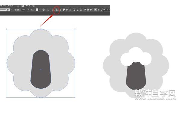 ai怎么畫小羊肖恩簡筆畫