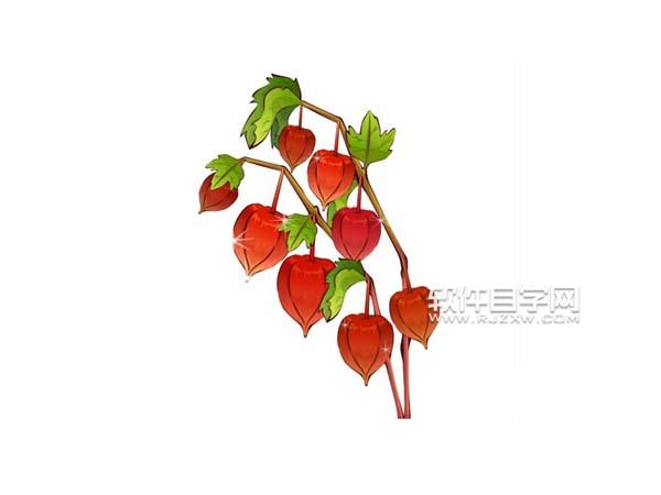 ai怎么畫新鮮燈籠果