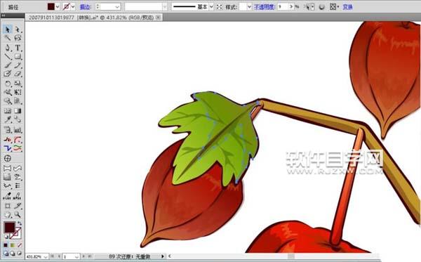 ai怎么畫新鮮燈籠果