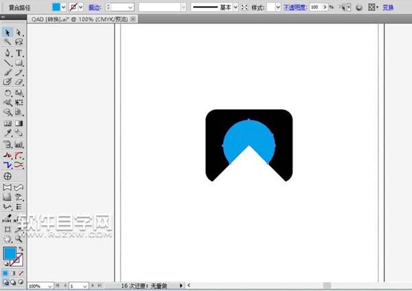 ai怎么設計QAD標志