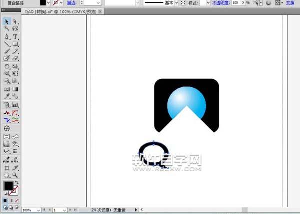 ai怎么設計QAD標志