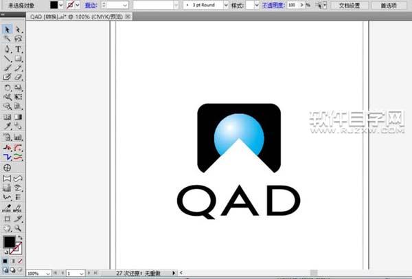 ai怎么設計QAD標志