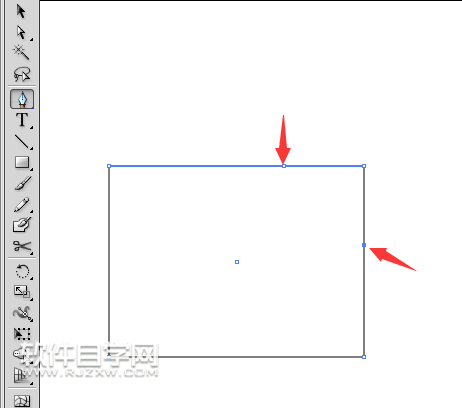AI中給矩形裁切一角