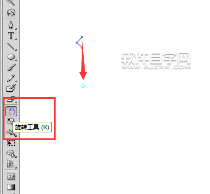 ai怎么旋轉線條