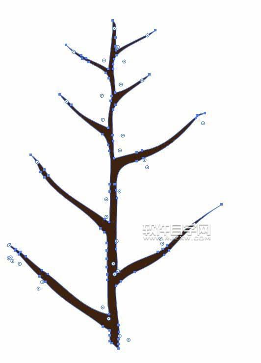 AI怎么畫小樹苗插畫